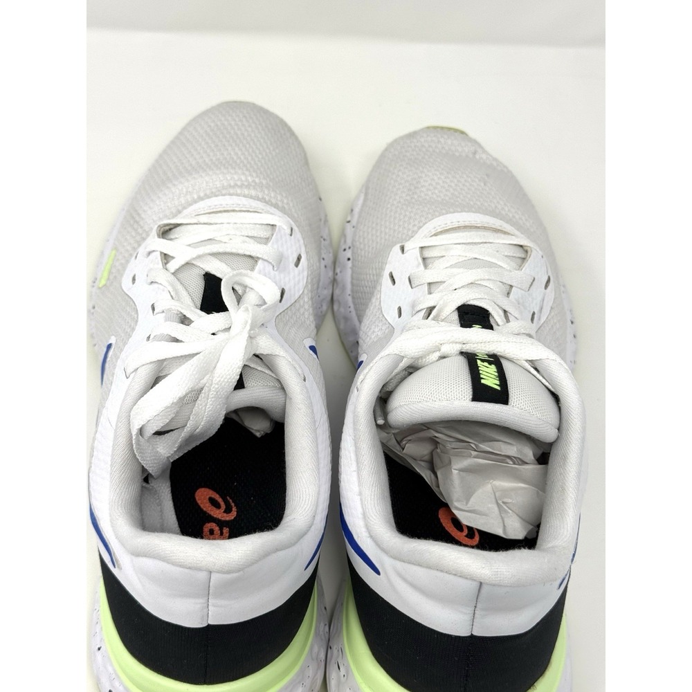 Men's Size 10 - Nike Revolution 5 White Racer Blue Green Black -Read Description - Picture 4 of 14